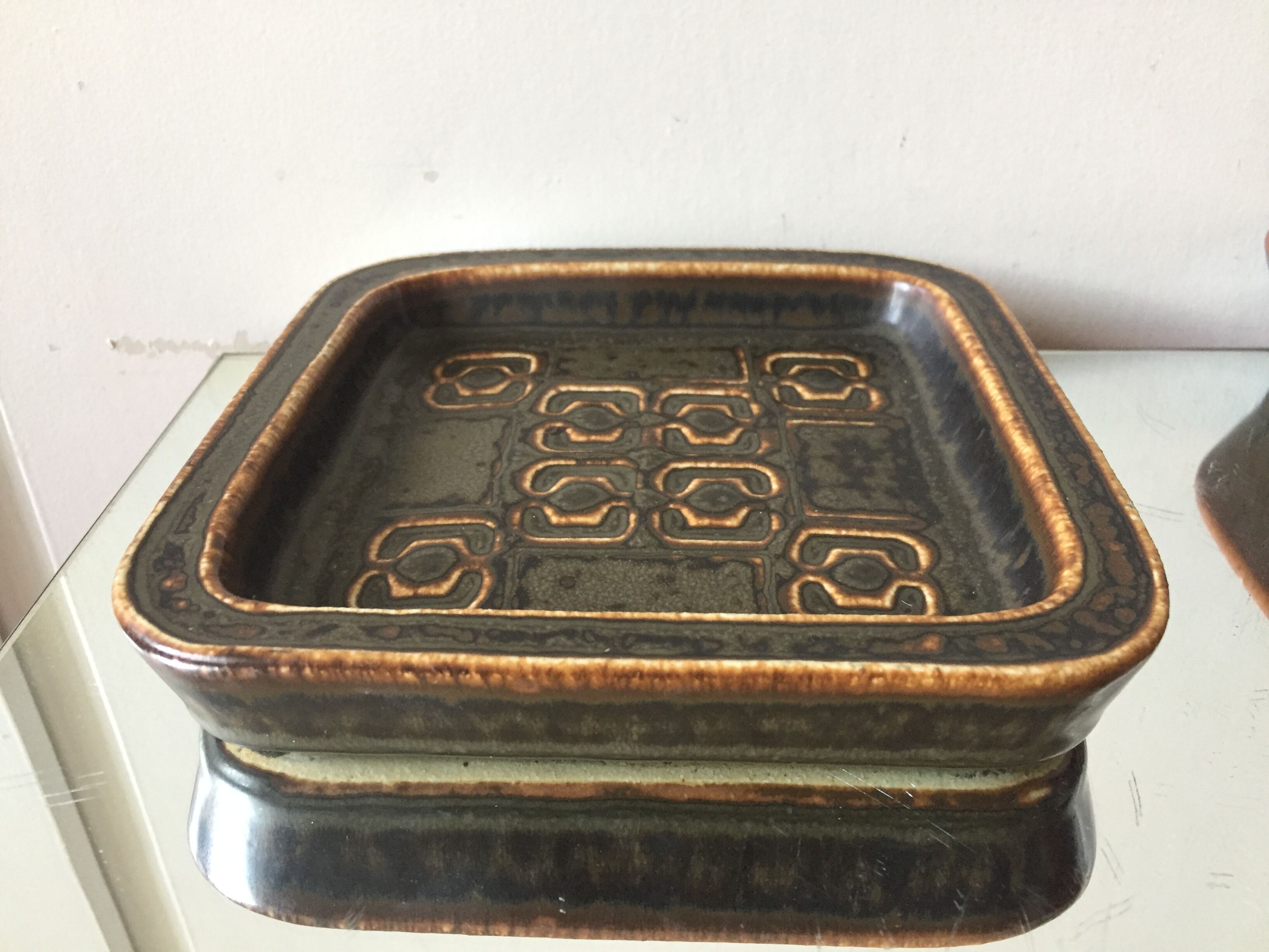 Set of 2 Bing & Grondahl Royal Copenhagen Stoneware bowls made in Denmark