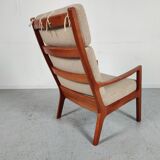 Fauteuil "senator" par Ole Wanscher pour Poul Jeppesen, Danemark 1960s