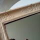 Antique 19th century mirror in carved solid wood 65*54cm