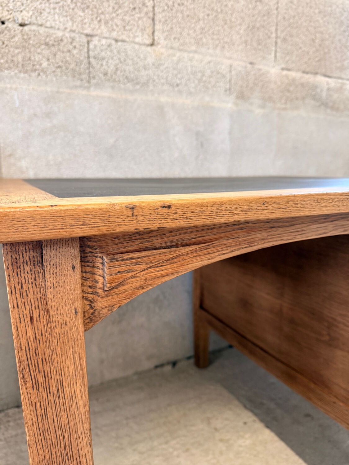 Antique solid oak desk – restored