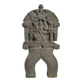 Ancient wooden sculpture – Finely carved Indonesian deity - 19th century