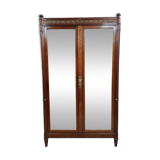 Mahogany and veneer wardrobe – Louis XVI style – Late 19th century