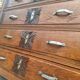 Large Art Deco chest of drawers, vintage antique furniture.