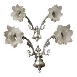 Pair of wall sconces with 2 light arms