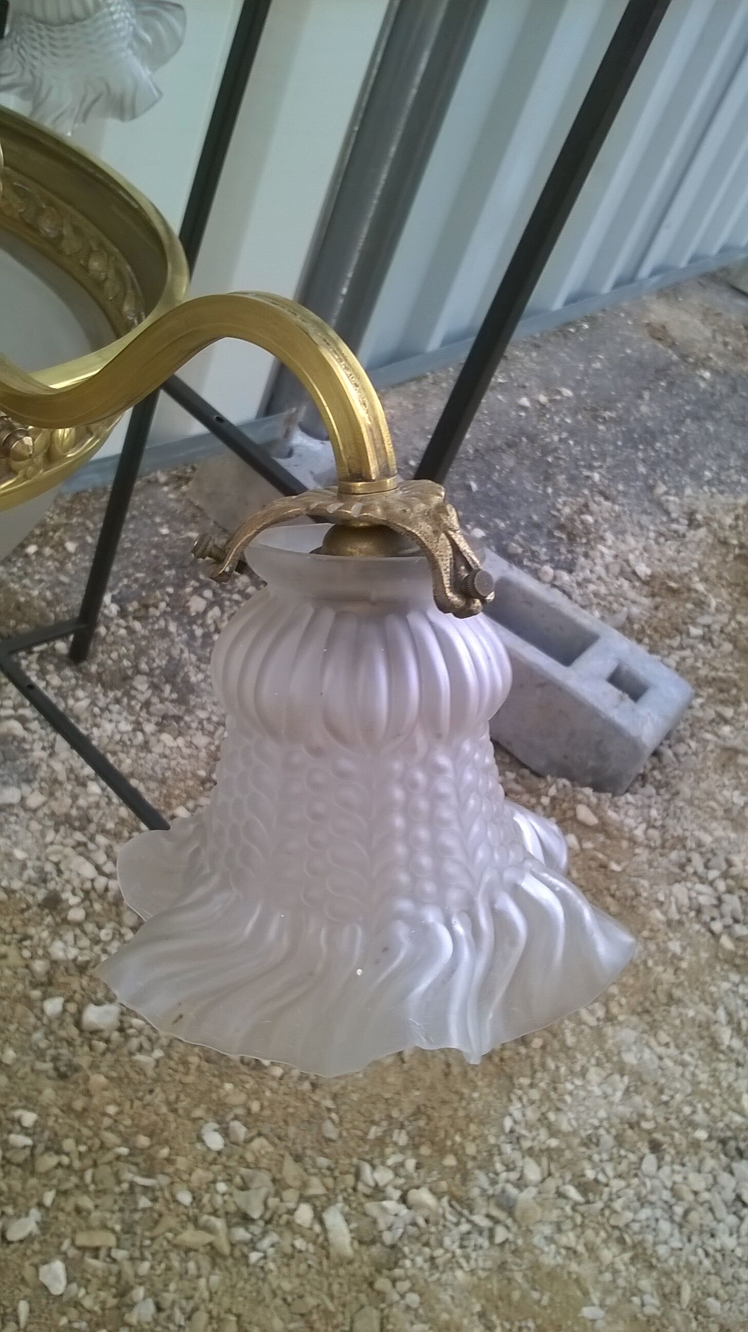 Brass Chandelier And Glass Paste Napoleon III