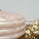 Vintage lampshade wall lamp in pink Clichy glass