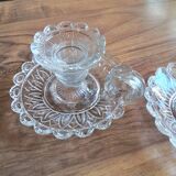 Set de 2 portes bougies en verre