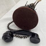 Old phone BCI model 1924 in metal and bakelite