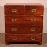 Commode militaire, de marine en acajou, XIXème siècle