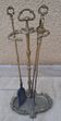 Nécessaire de cheminée en bronze