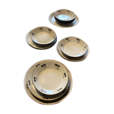 Service Niderviller hand painted 70s