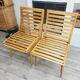 Pair of antique ocean liner armchairs