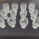 12 St Louis crystal liqueur goblets/glasses, 19th century