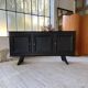 60s brutalist black sideboard