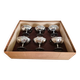 Set of 6 ice cream cups, Jean Couzon box, in 18/10 stainless steel