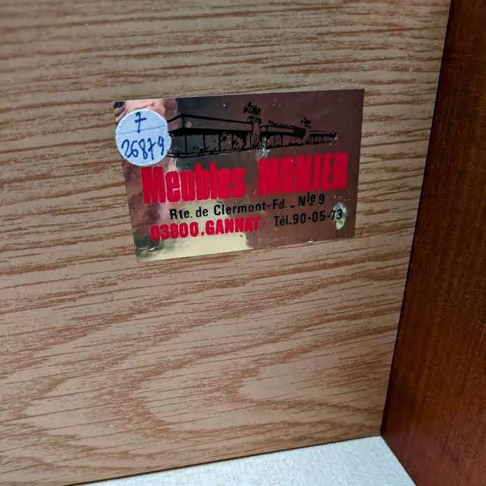 Chest of drawers mahogany veneer 60s