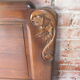 Headboard in oak of the years 50