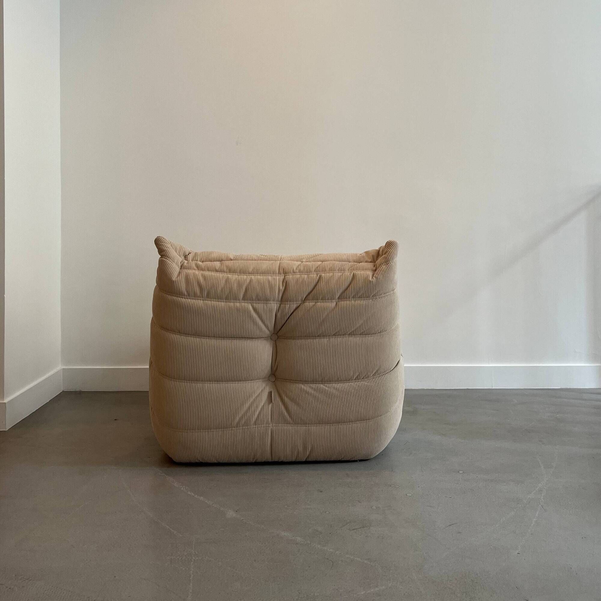 Beige Togo armchair by Michel Ducaroy for Ligne Roset
