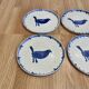 Set of 6 plates, entirely handmade.