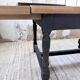 Table de ferme en chêne avec rallonges