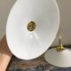 Set of two electrified white opaline wall lamps to nine