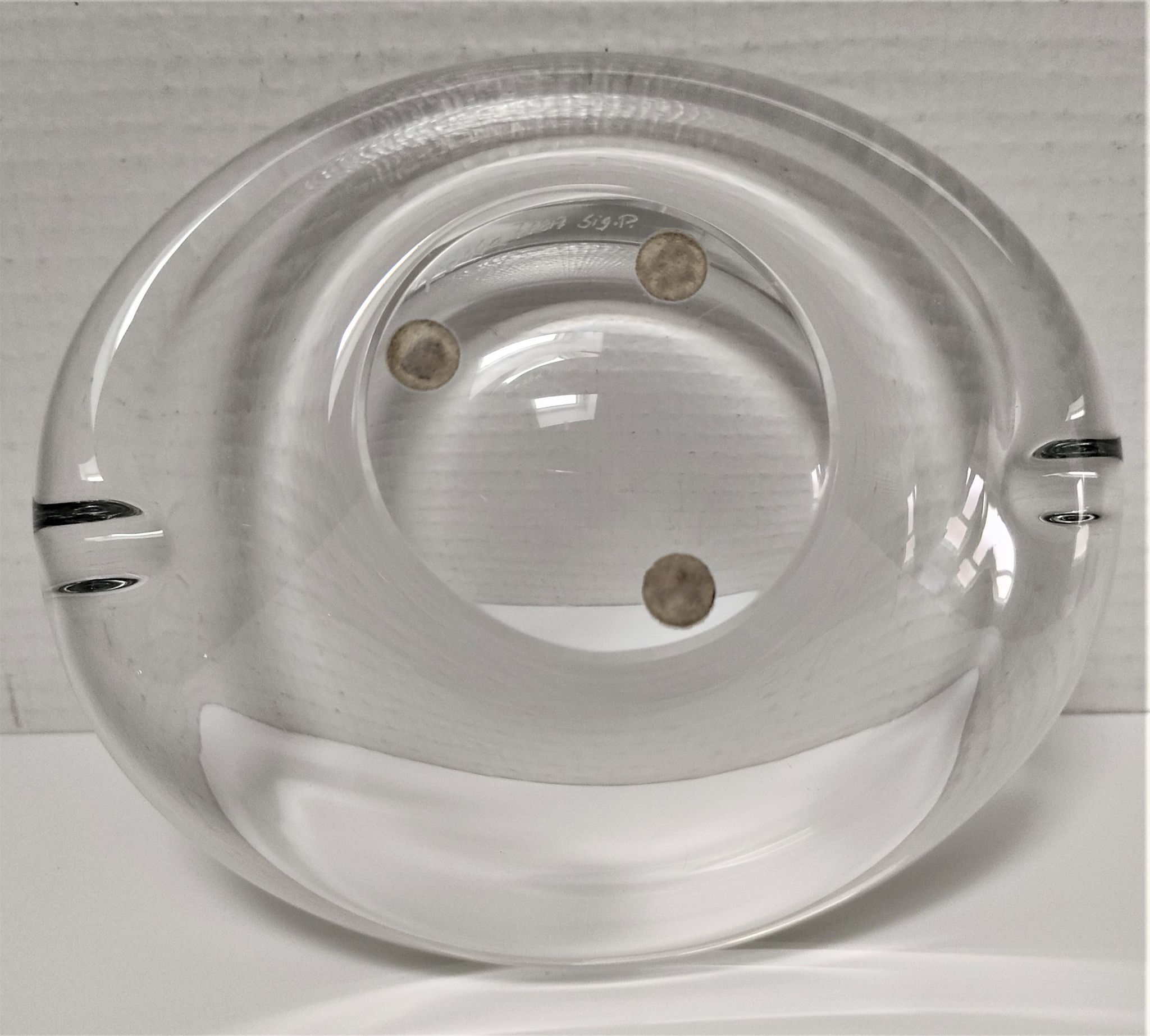 Design art glass ashtray by Kosta