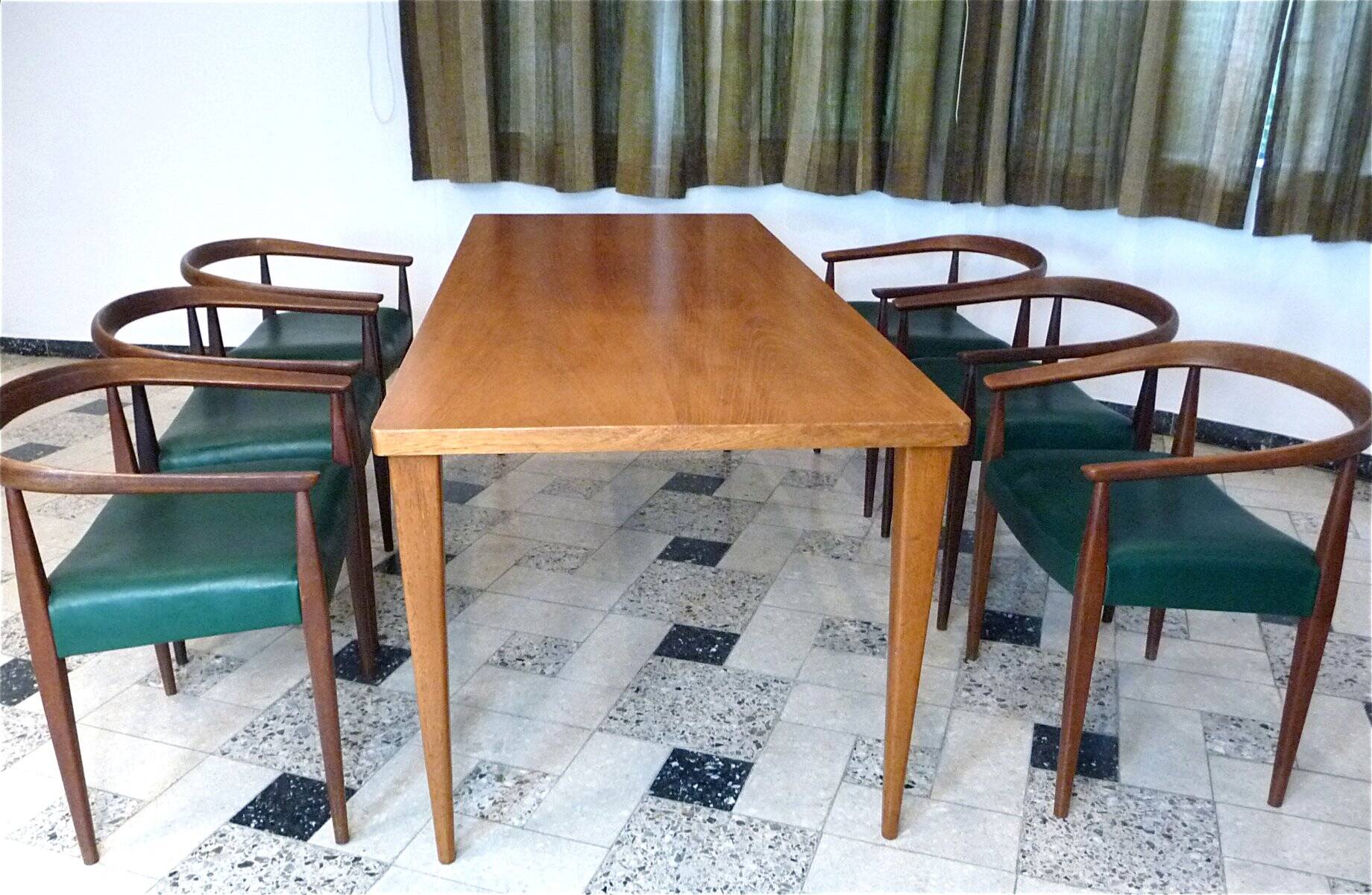 Scandinavian Dining table by Nanna Ditzel for P. K. Saværk, Denmark 1950s