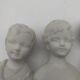 Bustes enfants en biscuit .Capodimonte. 9 cm .