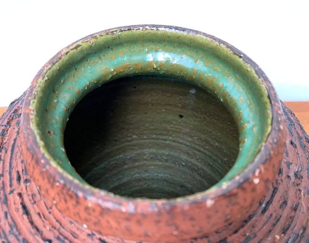 Vase from the Schamotte series, German brutalism from the mid-century by Spara Keramik, 1960s.