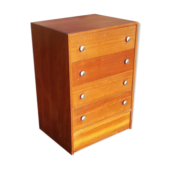 Commode en bois clair 1950