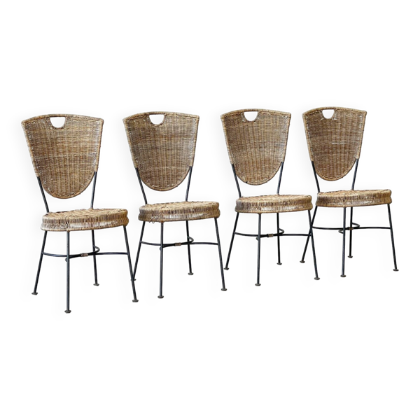 Chaises de salle à manger en rotin — Beyit