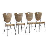Chaises de salle à manger en rotin
