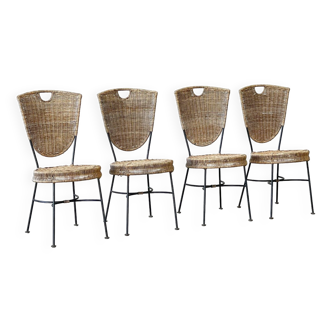 Rattan dining chairs