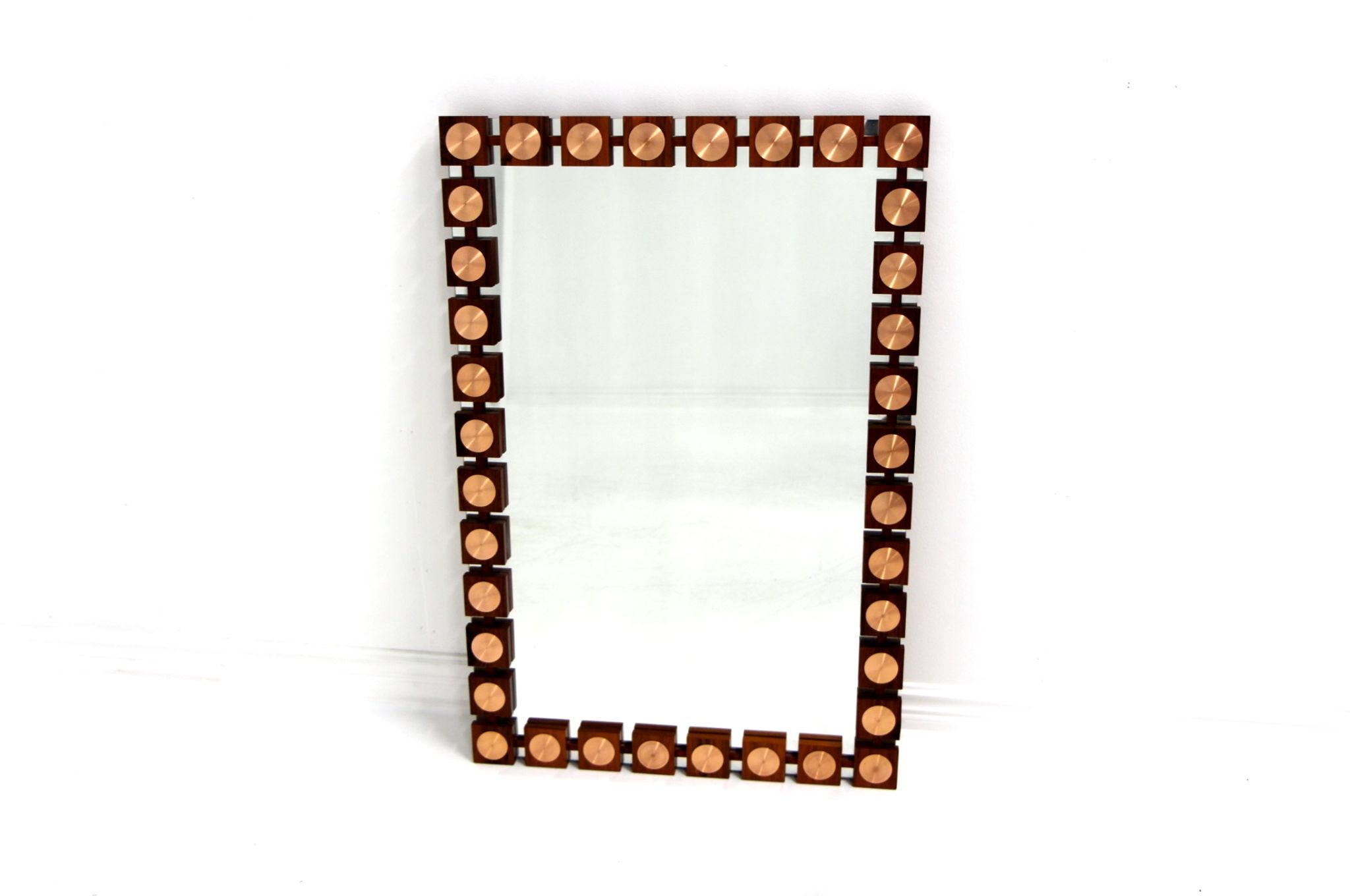 Scandinva rosewood mirror, GT, Glas & Trä, Hovmantorp, Denmark, 1960 - 120x80cm