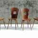 Lot of 4 bistro chairs Baumann Gentiane