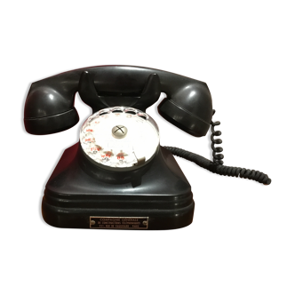 1950s phone, black Bakelite CGCT, reduced current