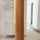 Vintage wooden wavy screen by Baumann