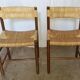 Pair of "Dordogne" chairs by Charlotte Perriand from the 1950s.