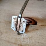 Old coat rack in metal and wood