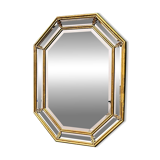 Vintage neoclassical octagonal mirror by Deknudt, Belgium, 1980s
