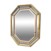 Vintage neoclassical octagonal mirror by Deknudt, Belgium, 1980s