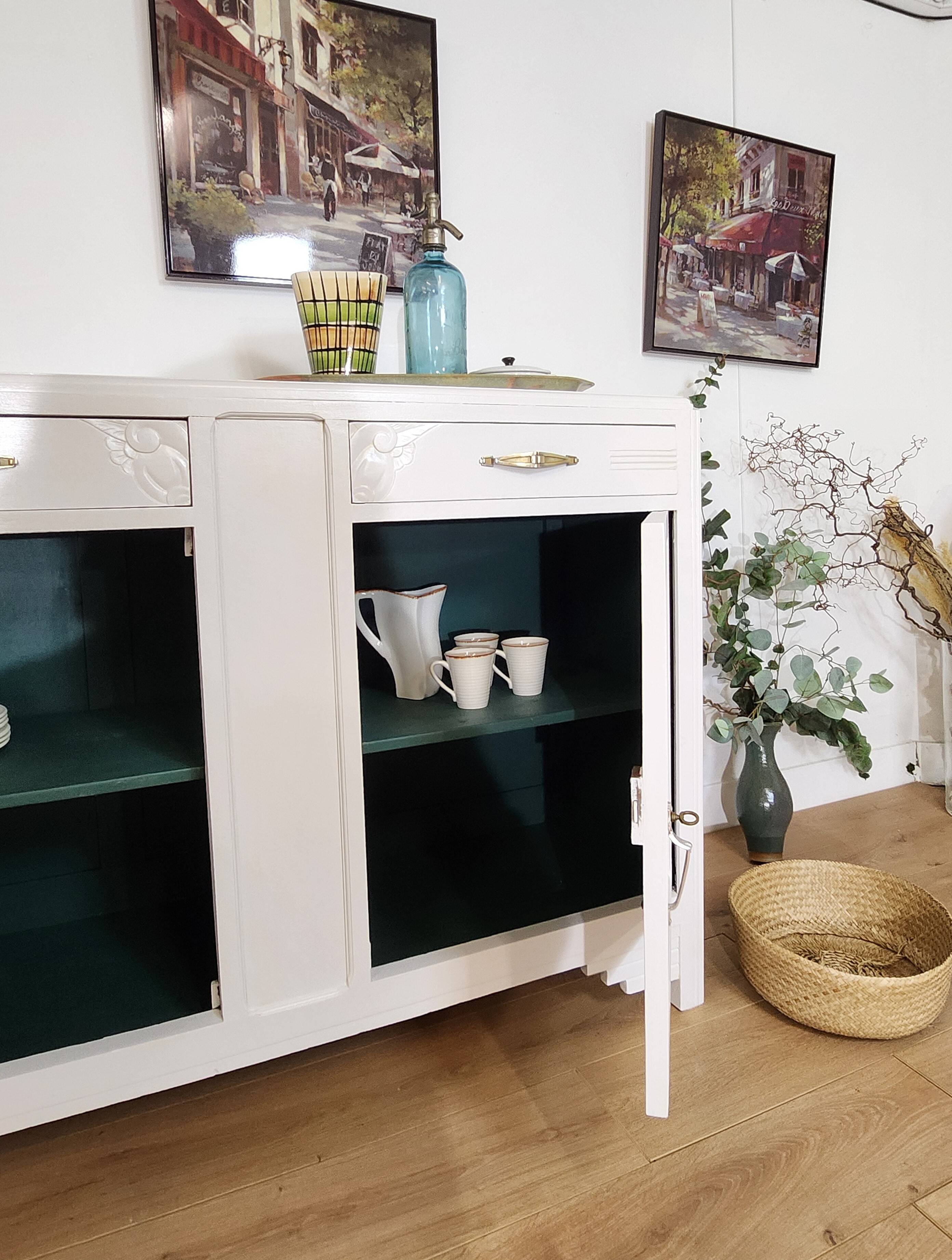 UNIQUE WHITE ART DECO SIDEBOARD