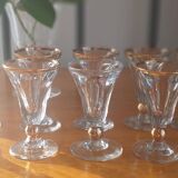 Verres à liqueur en verre épais