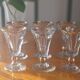 Thick glass liquor glasses