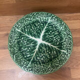 Vintage cabbage barbotine plates