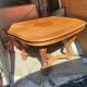 Dining table in solid blond walnut extendable Louis XV style around 1910/20