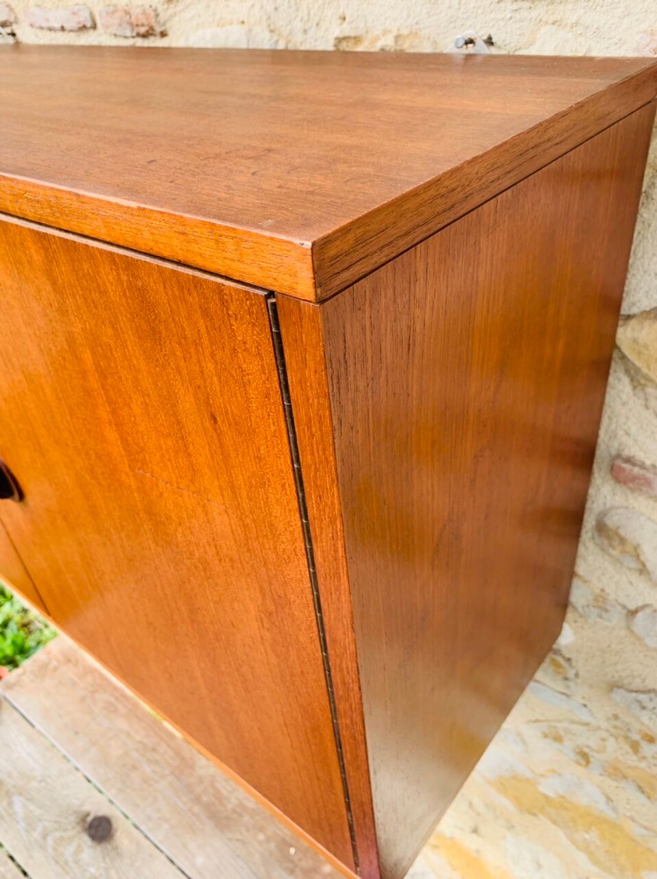 Teak storage cabinet, Scandinavian style, Circa 60's