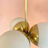Brass & Opal Bubble Lamp
