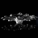 Large Murano Crystal Glass Centerpiece Bowl