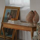 Modern Danish coffee table/console in oak with tiled top, Frits Henningsen, 1950s.
